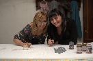 Soci alla pittura (Sandra e Francesca)